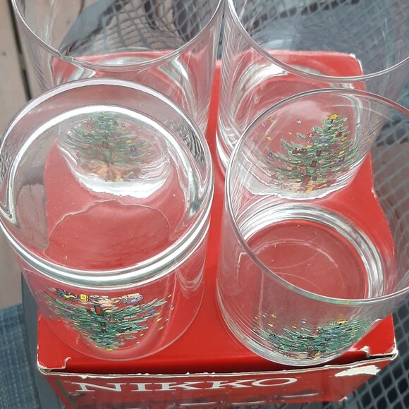 NIKKO Christmas Tumblers 14 OZ Original Box Vintage - Picture 5 of 5